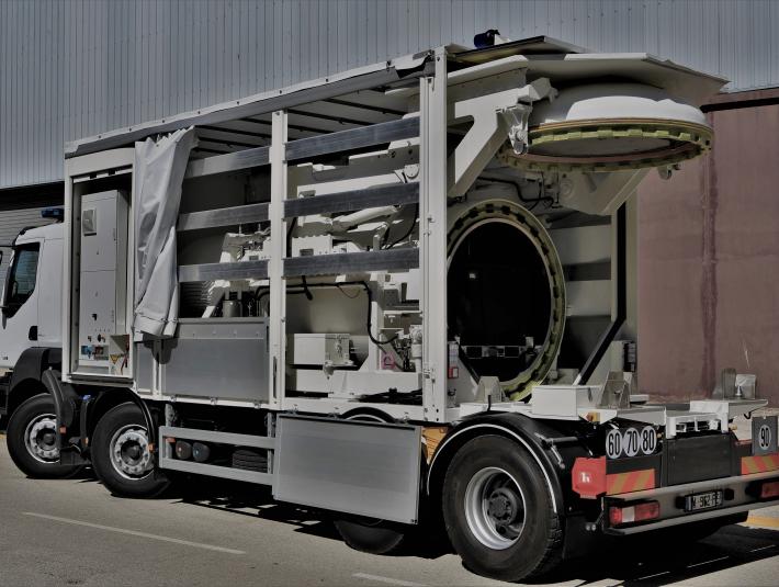 Custom vehicle for transporting First World War chemical munitions