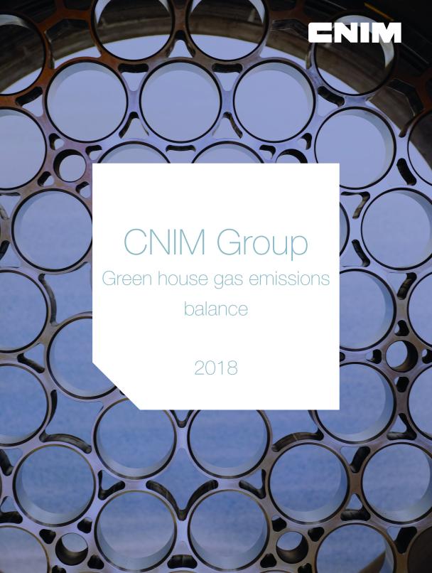 2018 Green hous gas emissions balance