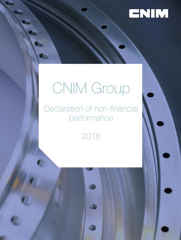 2018 Declaration of non-financial performance 